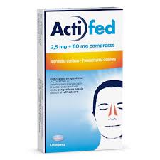 ACTIFED 12 COMPRESSE 2,5MG+60MG