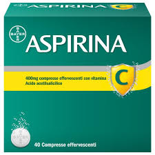 ASPIRINA C 40 COMPRESSE EFFERVESCENTI 400+240MG